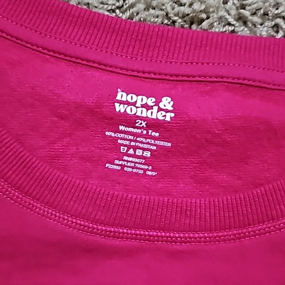 NWT Hope & Wonder Crewneck Graphic Sweatshirt Fleece Lined Longsleeve 2X Plus - Picture 3 of 6
